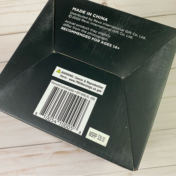 Home Essentials Tabletop Remote Caddy 360 Degree Swivel Rose Wood - Picture 6 of 6